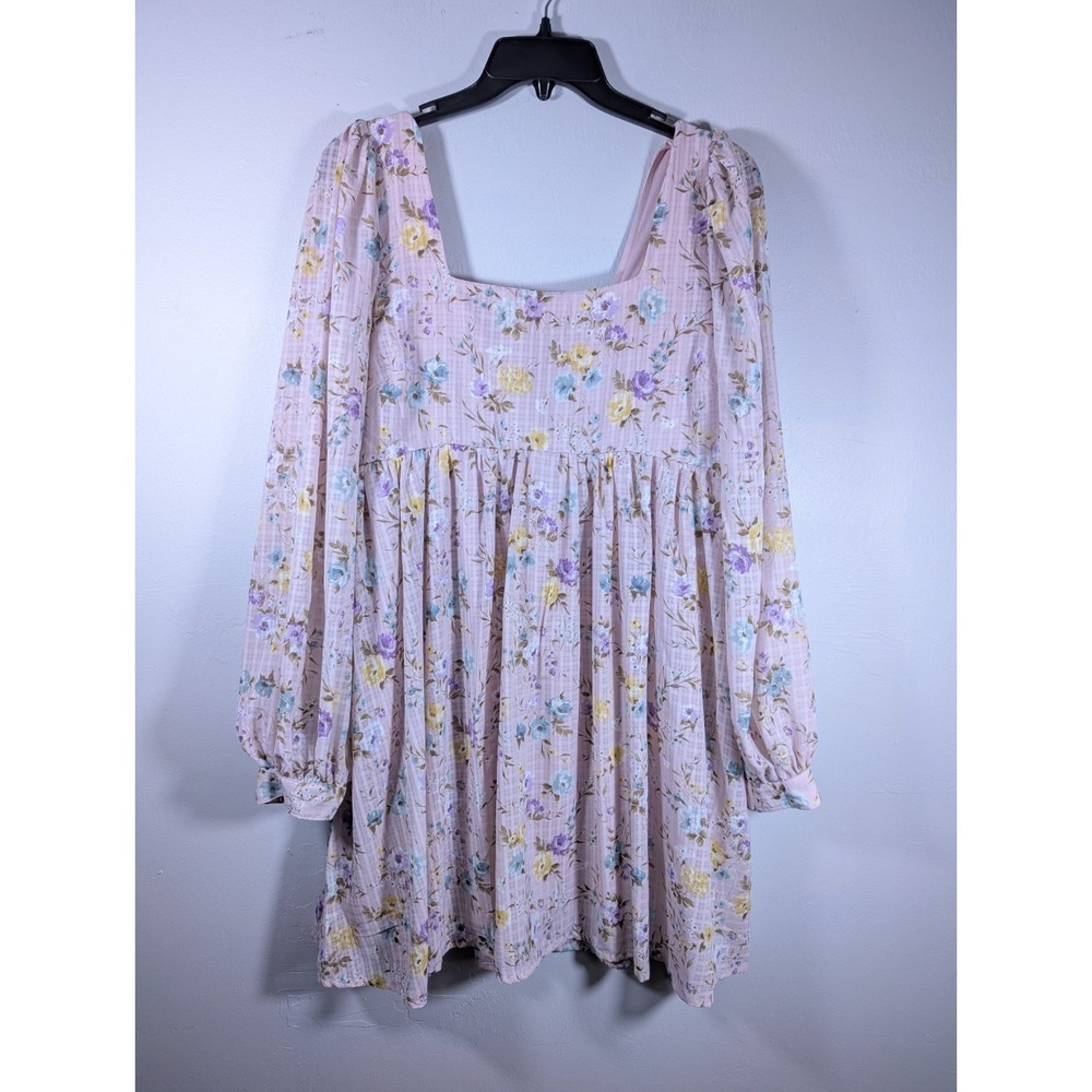 Blu Pepper Pink‎ Floral Dress Large